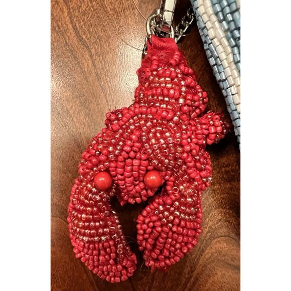 Brand NEW RELEASE LOBSTER BEADED BAG WITH LOBSTER CHARM MADE IN INDIA Viral - Picture 3 of 8